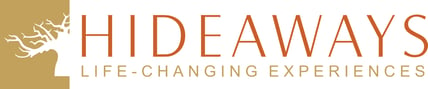 Hideaways Logo - White
